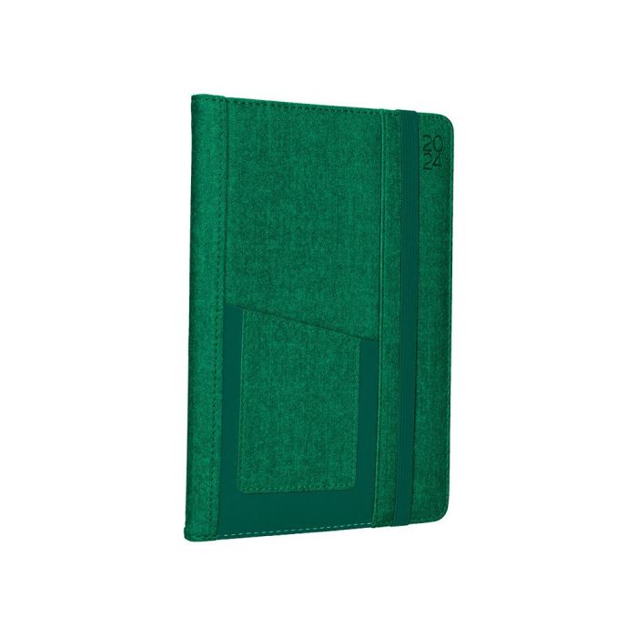 Agenda Encuadernada Liderpapel Saria A5 2025 Dia Pagina Color Verde Papel 70 gr 4