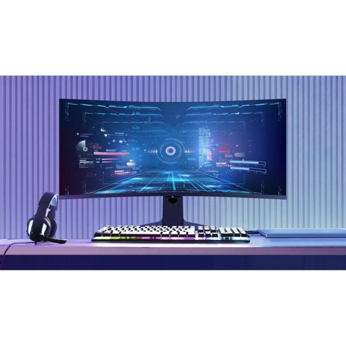 TCL Monitor Gaming Curvo 34R83Q 34" QD-Mini LED WQHD 170Hz 1ms 1500R AMD FreeSync Premium Color Blanco y Negro 41