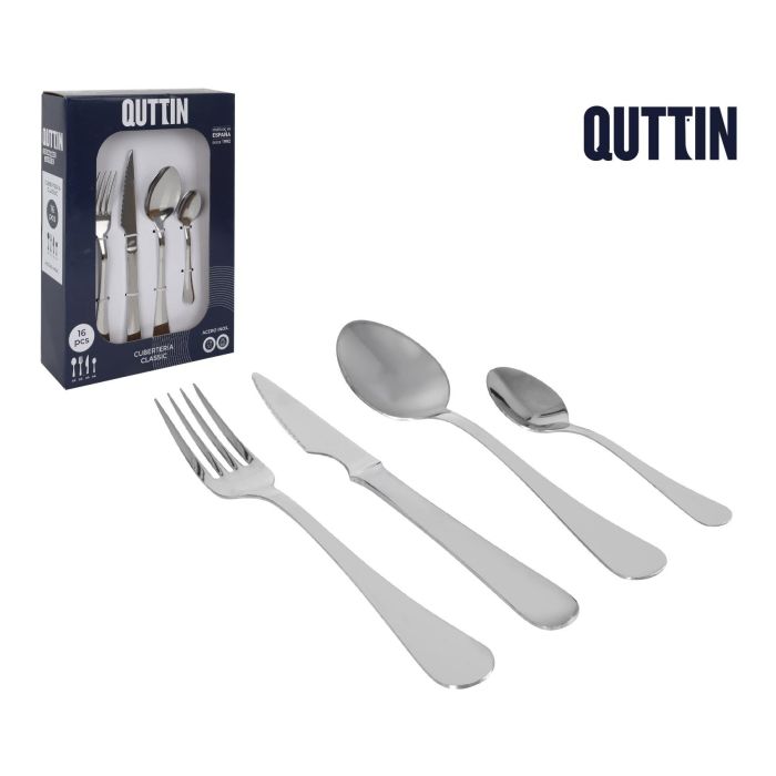 Cubertería 16 Piezas Quttin Classic - Inde (8 Unidades) Cubertería 16 Piezas Quttin Classic - Inde (8 Unidades)