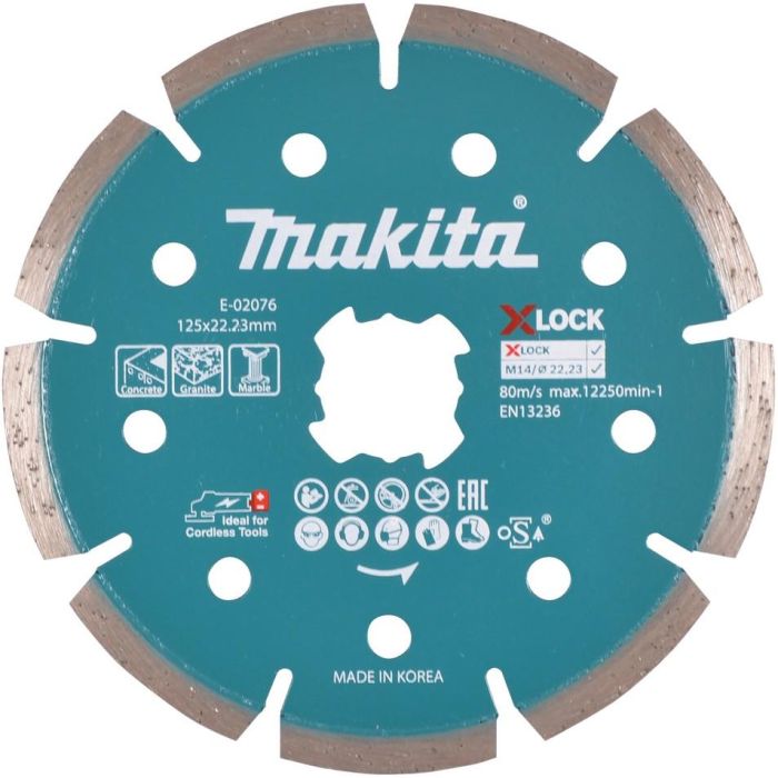 Makita Disco de Diamante 125mm X-Lock para Hormigón