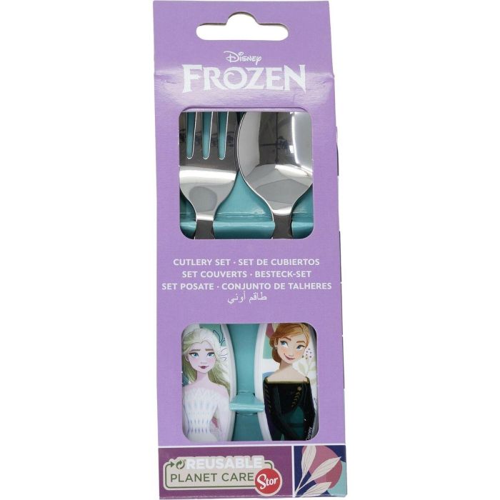 Disney CZ11341 Juego de Cubiertos Frozen de Acero Inoxidable 2 Piezas con Puntas Redondeadas Libre de BPA para Niños Fácil Limpieza 3 Disney CZ11341 Juego de Cubiertos Frozen de Acero Inoxidable 2 Piezas con Puntas Redondeadas Libre de BPA para Niños Fácil Limpieza 3