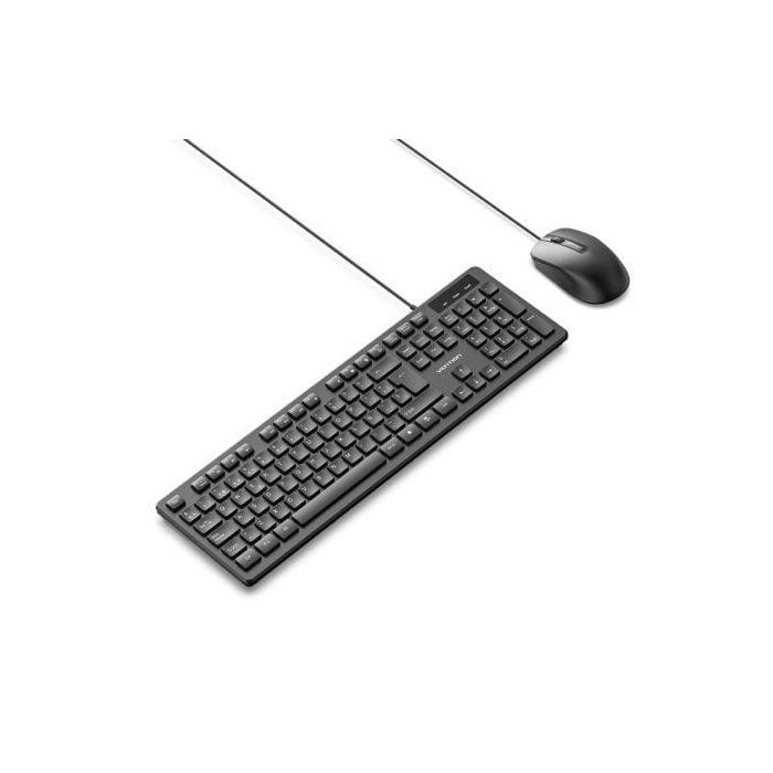 Vention KTCB0-ES Teclado y Ratón Combo 104 Teclas Ergonómico, Mouse 1200 DPI, Cable USB-A, Plug & Play Multiplataforma 1 Vention KTCB0-ES Teclado y Ratón Combo 104 Teclas Ergonómico, Mouse 1200 DPI, Cable USB-A, Plug & Play Multiplataforma 1