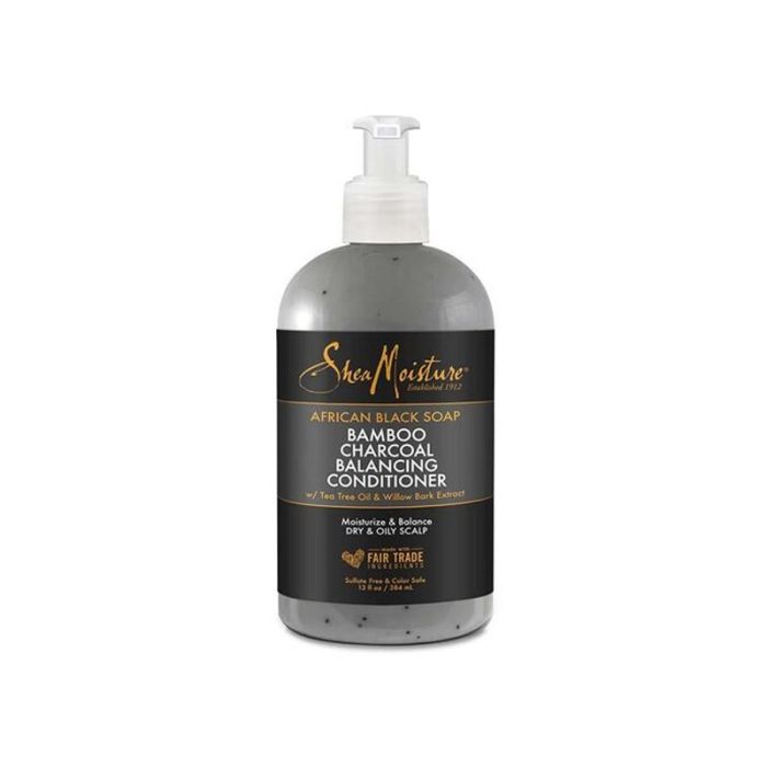 Shea Moisture - Acondicionador Negro Africano con Carbón de Bambú, 384ml - Suaviza y Desenreda el Cabello Shea Moisture - Acondicionador Negro Africano con Carbón de Bambú, 384ml - Suaviza y Desenreda el Cabello