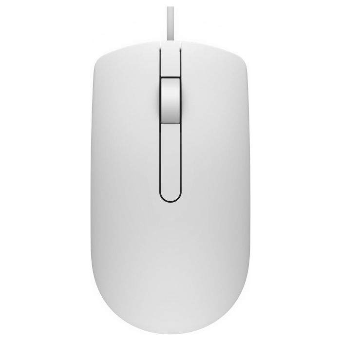 Dell MS116 Ratón Óptico USB Cableado Blanco 1000 DPI, Diseño Ergonómico y Conexión Plug-and-Play para Uso Profesional y Doméstico 2