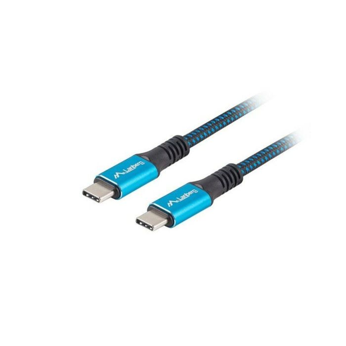 Lanberg CA-CMCM-45CU-0005-BK Cable USB USB4 Gen 2x2 USB-C a USB-C 0.5m 40Gbps Negro
