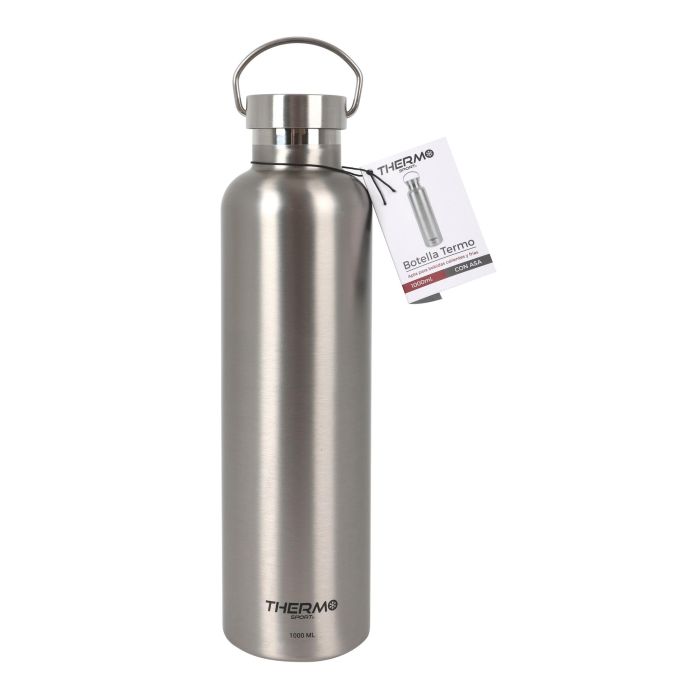 Thermosport Botella Termo de Acero Inoxidable con Asa, 1000 ml (1 L), 30,5 cm Alto x 8 cm Diámetro (6 Unidades) 1