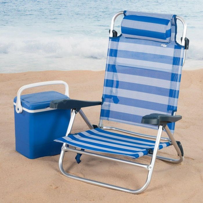 Silla de Playa Aktive 47 x 82 x 49 cm (2 Unidades) 5 Silla de Playa Aktive 47 x 82 x 49 cm (2 Unidades) 5