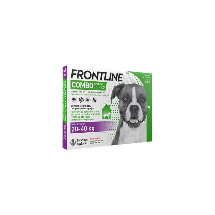 Frontline Combo Perro 20-40 kg 3 Pipetas