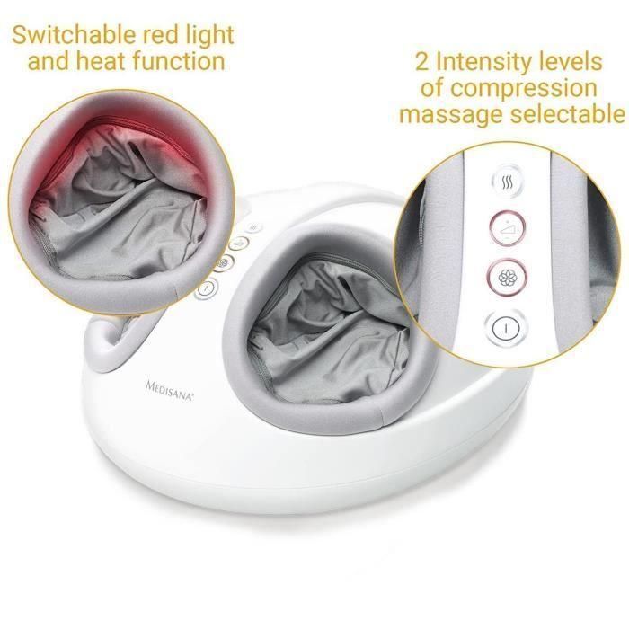 Medisana 88398 Masajeador de Pies FM 888 Shiatsu y Compresión para Plantas, Talones y Empeine, Reflexología Intensiva, Talla 46 4 Medisana 88398 Masajeador de Pies FM 888 Shiatsu y Compresión para Plantas, Talones y Empeine, Reflexología Intensiva, Talla 46 4