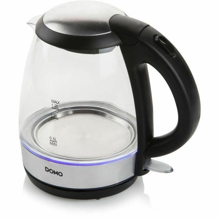 Hervidor DOMO DO9218WK Plateado Acero Inoxidable Cristal 2200 W 1,2 L 0 Hervidor DOMO DO9218WK Plateado Acero Inoxidable Cristal 2200 W 1,2 L 0
