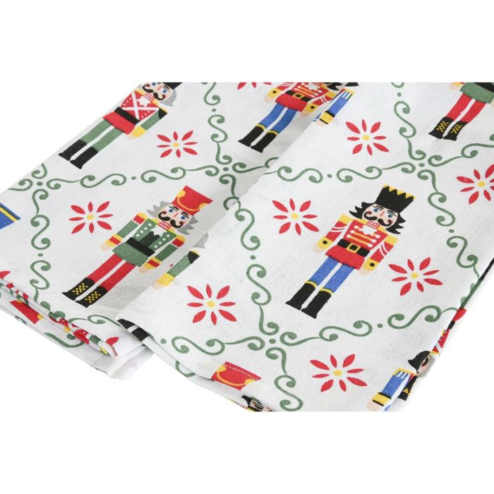 DKD Home Decor Juego de 3 Paños de Navidad Modernos Decorativos de Algodón 170gsm Rojo, Verde y Beige - 60x40 cm 4