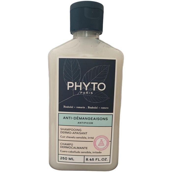 Phyto Champú Dermo Calmante para Cuero Cabelludo Sensible e Irritado, Alivia Picor y Enrojecimiento, Sin Sulfatos ni Siliconas, 250 ml Phyto Champú Dermo Calmante para Cuero Cabelludo Sensible e Irritado, Alivia Picor y Enrojecimiento, Sin Sulfatos ni Siliconas, 250 ml