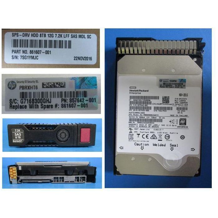 Hewlett Packard Enterprise 10TB, 3.5", 12G SAS, 7.2K rpm, LFF, SC 1