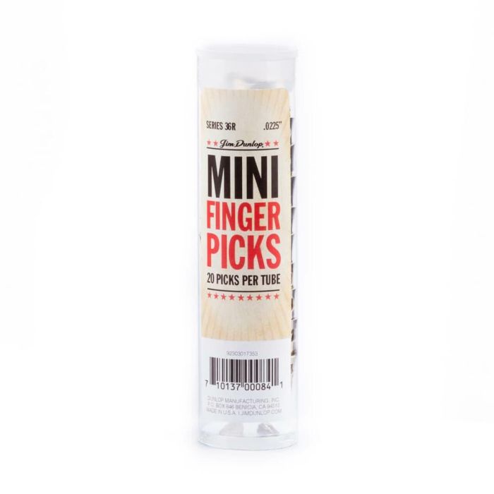 Dunlop Pack 20 Púas Dedo Nickel Silver Mini .0225" (0.57 Mm) 2