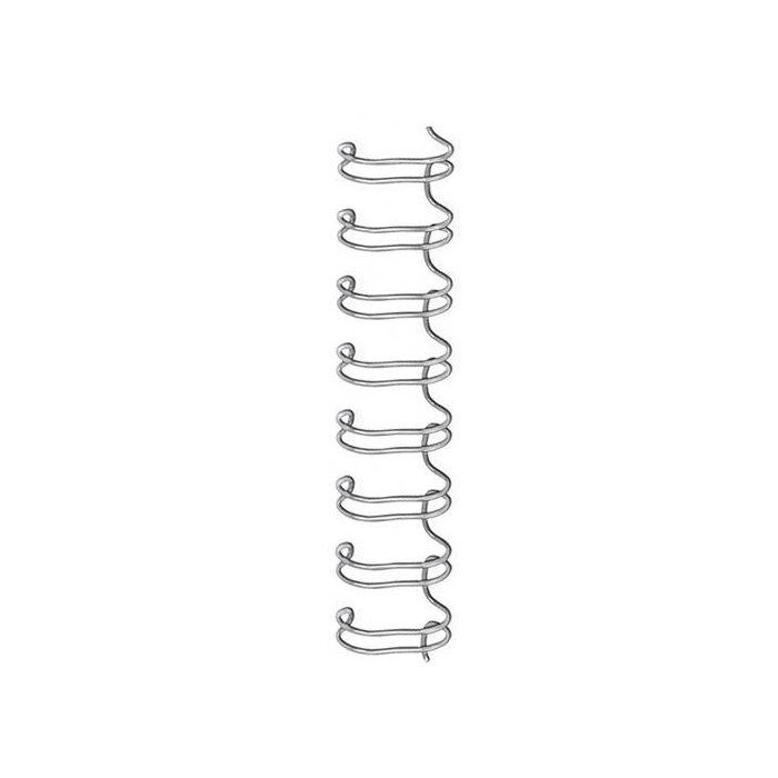 Canutillo Metal Wire-O Fellowes (34 Anillas Paso 3:1) 12 Mm Plata Caja De 100