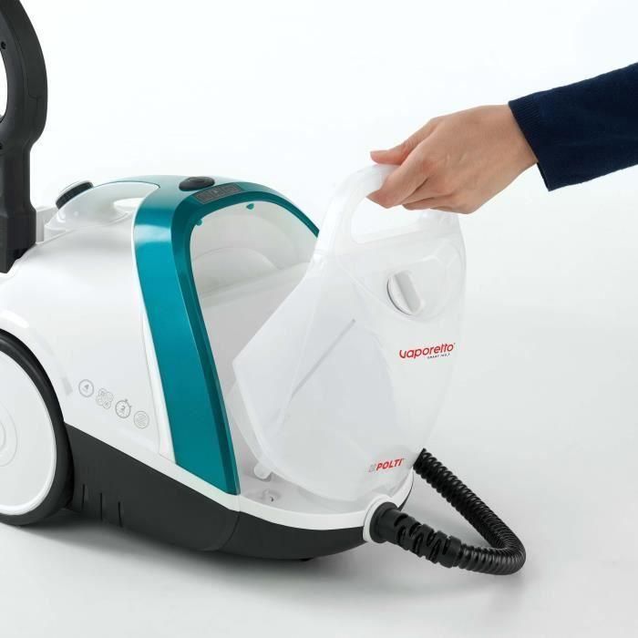 POLTI VAPORETTO - Smart100_T - Limpiador de vapor - autonomía ilimitada - 4 BAR - 110g / min - 1500W - 9 accesorios - Turquesa 3 POLTI VAPORETTO - Smart100_T - Limpiador de vapor - autonomía ilimitada - 4 BAR - 110g / min - 1500W - 9 accesorios - Turquesa 3