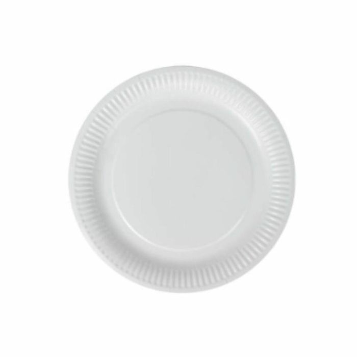 Set de Platos Algon Desechables Blanco Cartón 18 cm (36 Unidades) 1