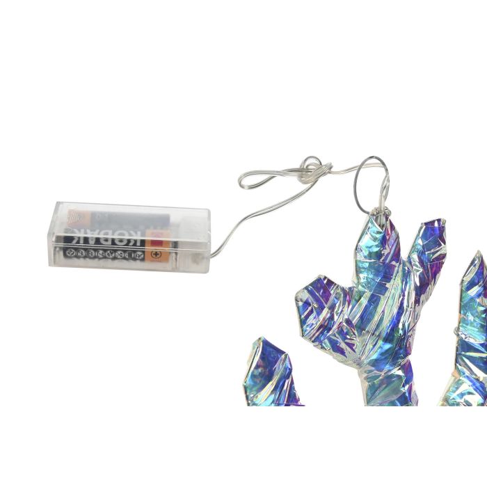 DKD Home Decor 2 x 30 x 30 cm Decoración Luminosa Navidad Fantasía Multicolor LED (6 Unidades) 2