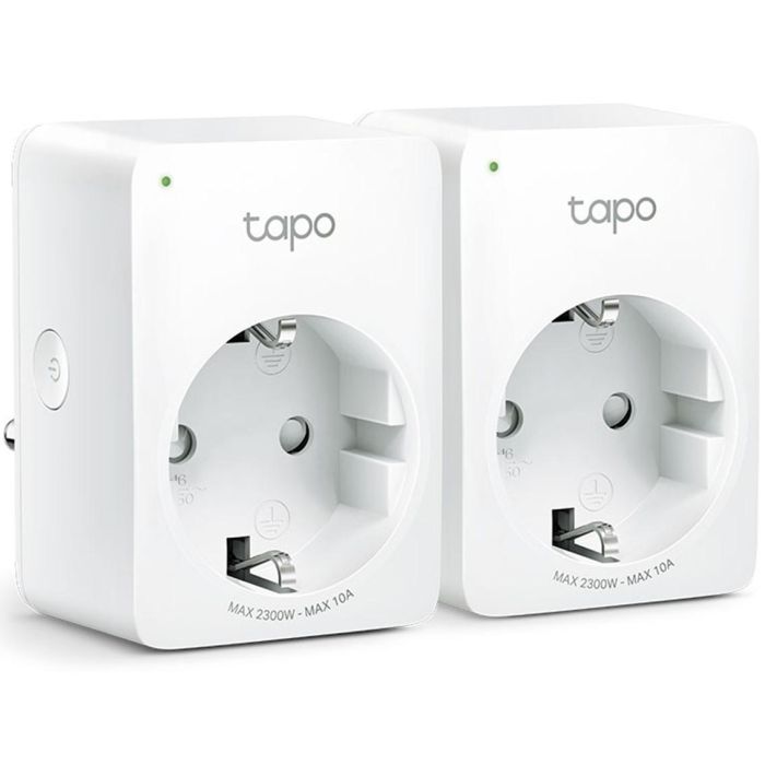 Enchufe WiFi Inteligente TP-Link Tapo P100/ Pack 2 Enchufe WiFi Inteligente TP-Link Tapo P100/ Pack 2