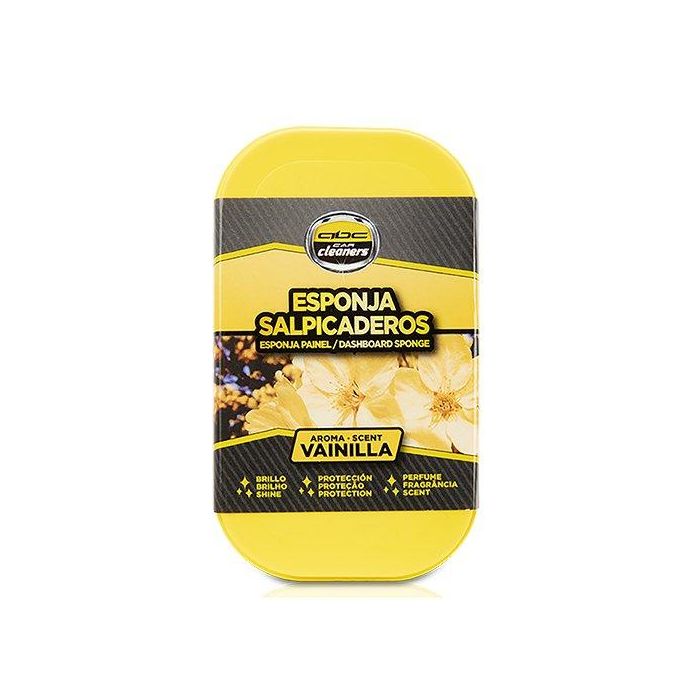 Abc MOT70002 Esponja Limpia Salpicaderos con Silicona Protectora Aroma Vainilla para Coche Moto Hogar 2