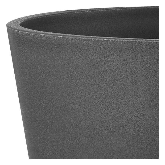 Maceta cuadrada - DEROMA - Origen - 12 L - Antracita 4 Maceta cuadrada - DEROMA - Origen - 12 L - Antracita 4