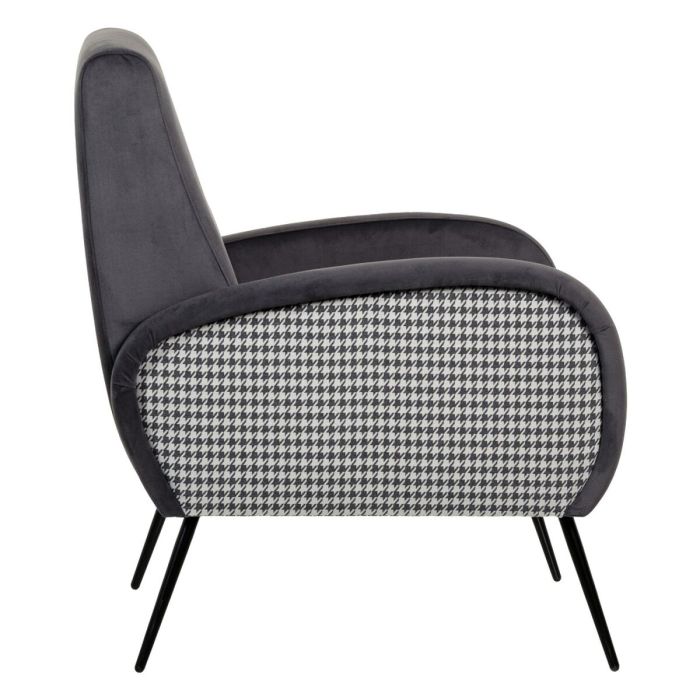 Sillón Negro Gris 68 x 97 x 86 cm 9