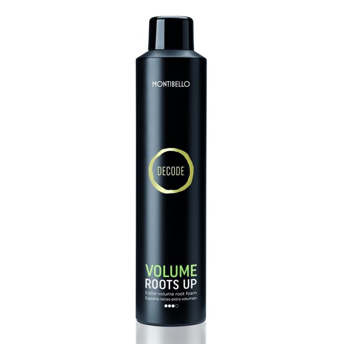 Montibel·Lo Decode Volume Roots Up Espuma Raíces Extra Volumen Fijación Fuerte Hidratación Brillo para Cabello