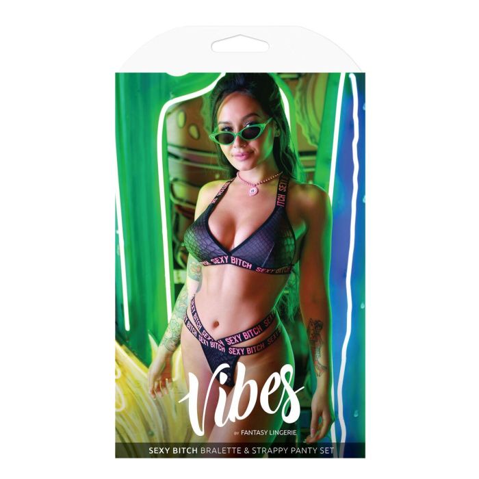 Conjunto de Lencería Fantasy Lingerie Negro (L/XL) 1 Conjunto de Lencería Fantasy Lingerie Negro (L/XL) 1