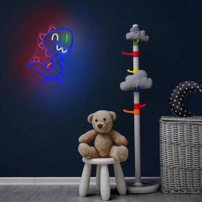 Forever Jurassic Baby Dino Neon Plexi LED con Regulador de Intensidad (Dimmer) y Alimentación USB para Decoración de Pared Forever Jurassic Baby Dino Neon Plexi LED con Regulador de Intensidad (Dimmer) y Alimentación USB para Decoración de Pared
