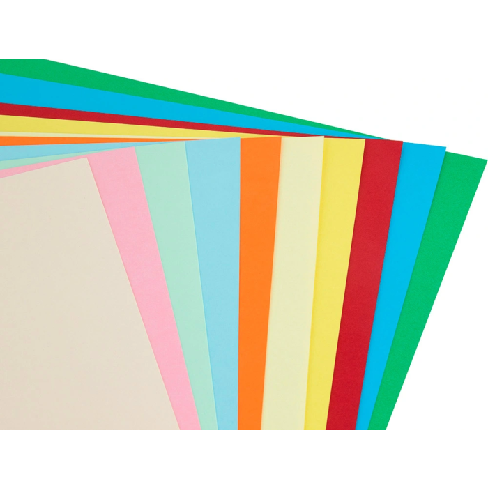Liderpapel Cartulina A3 180g/m2 10 Colores Surtidos Paquete 100 Hojas 6