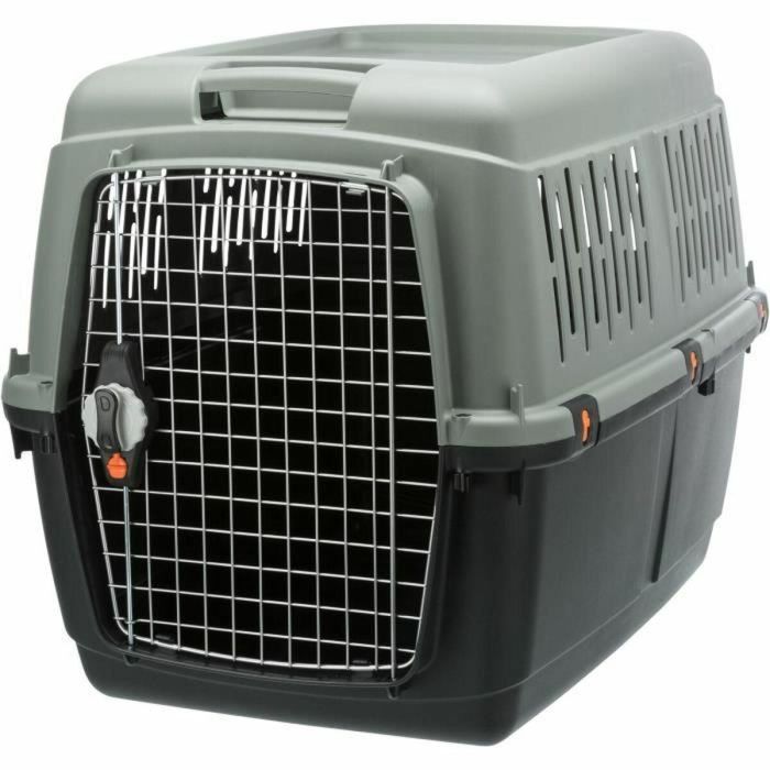 TRIXIE Caja de transporte Giona 5 - Reciclada - M: 60 × 61 × 81 cm - Antracita y gris verdoso