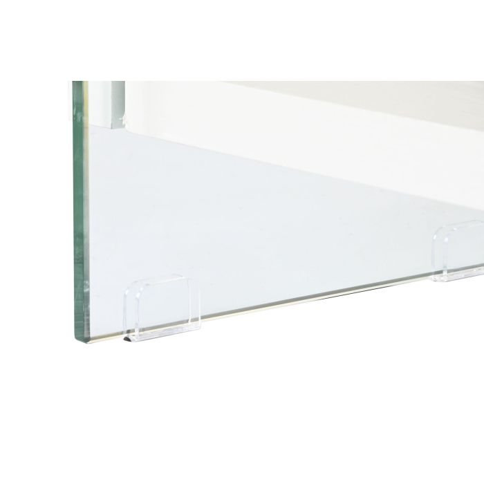 DKD Home Decor Green house 21 Estantería Moderno Blanco Transparente Cristal y MDF 35 x 180 x 90 cm 2