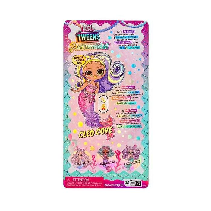 Muñeca l.o.l. surprise tween sirena - cleo cove. su cola cambia de color 25,4x12,7x6,35 cm 3 Muñeca l.o.l. surprise tween sirena - cleo cove. su cola cambia de color 25,4x12,7x6,35 cm 3