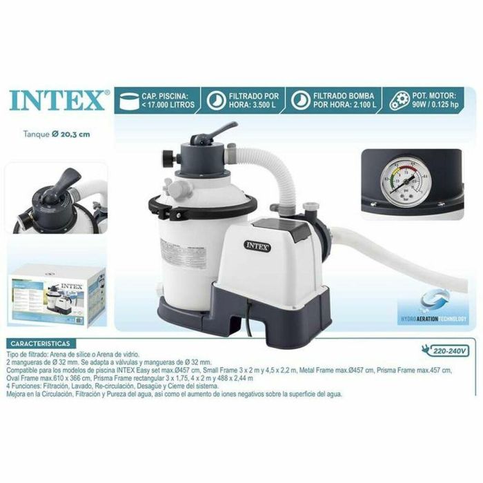 Depuradora 220-240v filtro arena sx925 (3,500 l/h) 1 Depuradora 220-240v filtro arena sx925 (3,500 l/h) 1