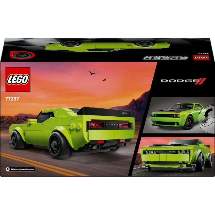 Lego Speed Champions Coche Deportivo Dodge Challenger SRT Hellcat - Kit de Construcción Réplica Detallada para Niños +9 Años 9