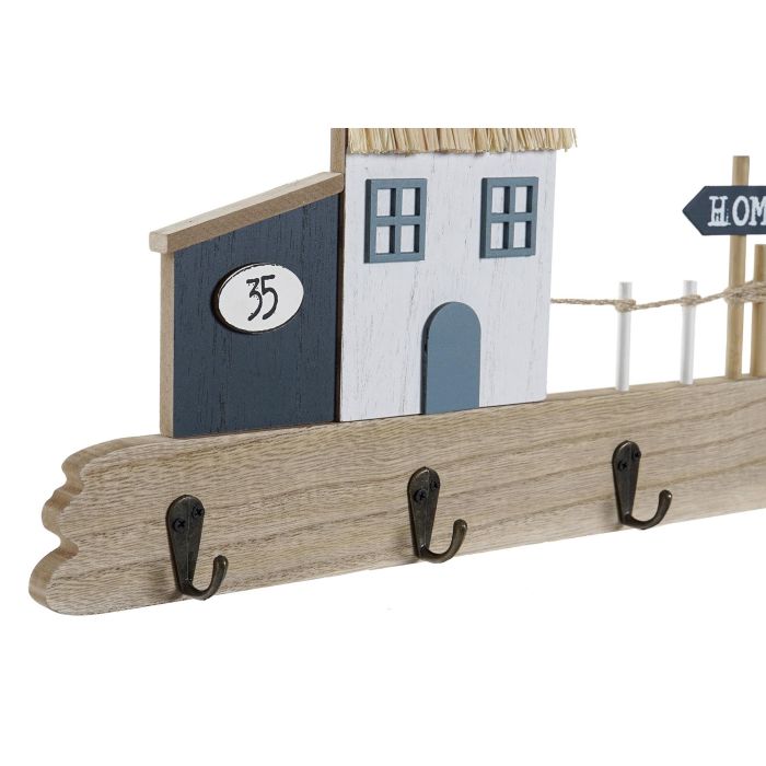 DKD Home Decor Perchero Scandi Marron Azul Blanco 4 x 18 x 40 cm (6 Unidades) 1 DKD Home Decor Perchero Scandi Marron Azul Blanco 4 x 18 x 40 cm (6 Unidades) 1