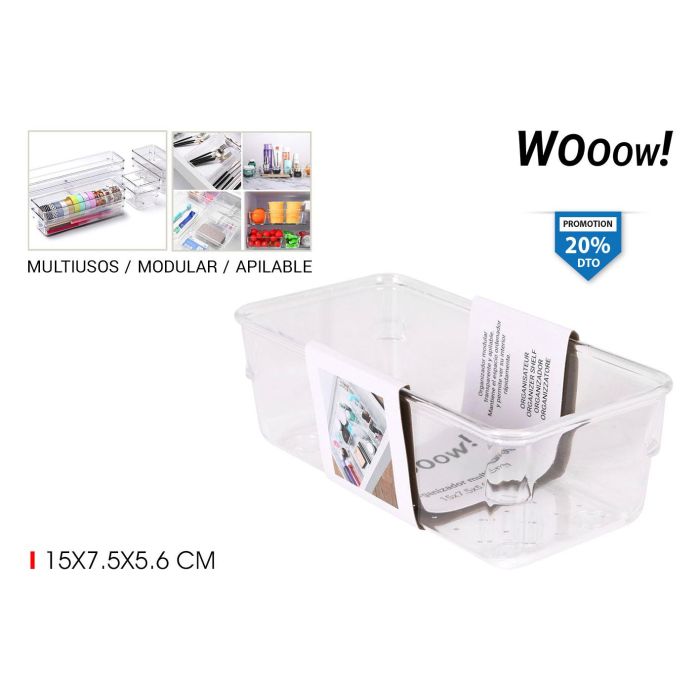 Organizador Wooow 15x7.5x5.6 cm (24 Unidades) Organizador Wooow 15x7.5x5.6 cm (24 Unidades)