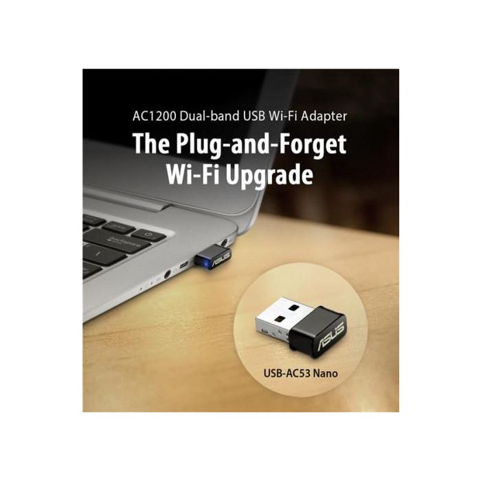 Adaptador USB - WiFi Asus USB-AC53 NANO/ 1200Mbps 7 Adaptador USB - WiFi Asus USB-AC53 NANO/ 1200Mbps 7