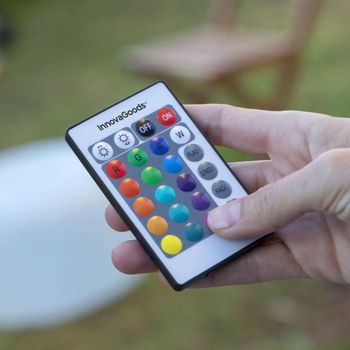 Asiento Hinchable con LED Multicolor y Mando a Distancia Pulight InnovaGoods 9