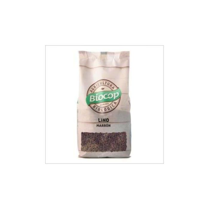 BIOCOP Semillas de Lino Marrón Bio 500g, Fuente de Omega 3 y Fibra, Ideal para Zumos, Batidos o Panes