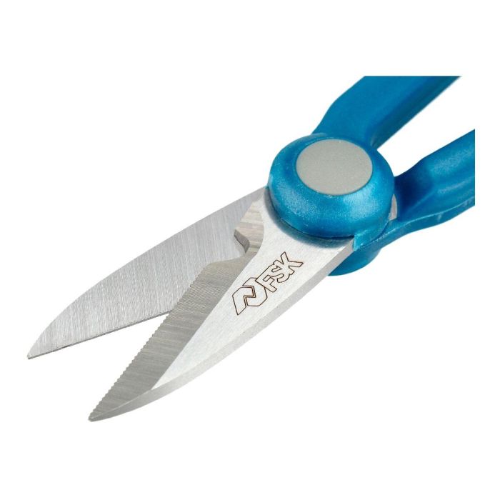 Tijeras de Electricista Ferrestock Azul Acero Inoxidable Suave 138 mm 4 Tijeras de Electricista Ferrestock Azul Acero Inoxidable Suave 138 mm 4
