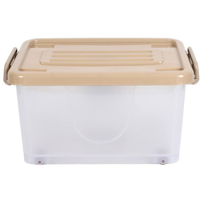 Je cherche une Idee Caja de Orden 17 L con Ruedas y Asas Medidas 38x29x18 cm 3