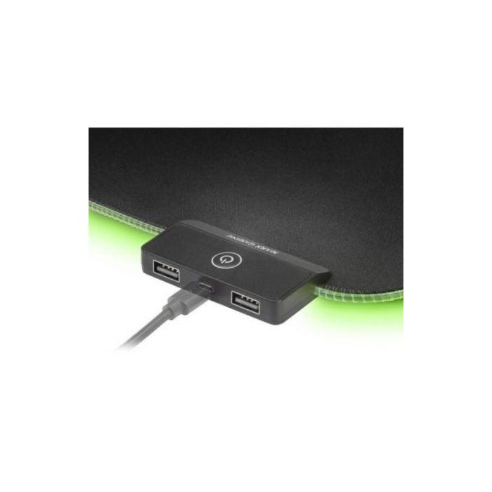 Mars Gaming MMPRGB2 Alfombrilla Gaming XXL RGB LED, HUB 2x USB 2.0, Superficie Nanotextil, Base Caucho, 800x300x4mm 1