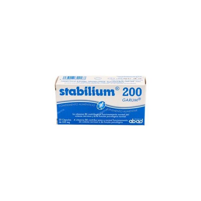Stabilium 200 Complemento Alimenticio para Fatiga y Sistema Nervioso con Garum Armoricum, 30 Cápsulas