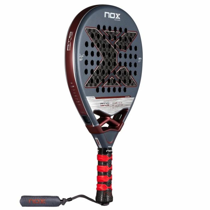 Pala de Pádel Nox AT10 Genius 12K Gris Fibra de carbono 6 Pala de Pádel Nox AT10 Genius 12K Gris Fibra de carbono 6