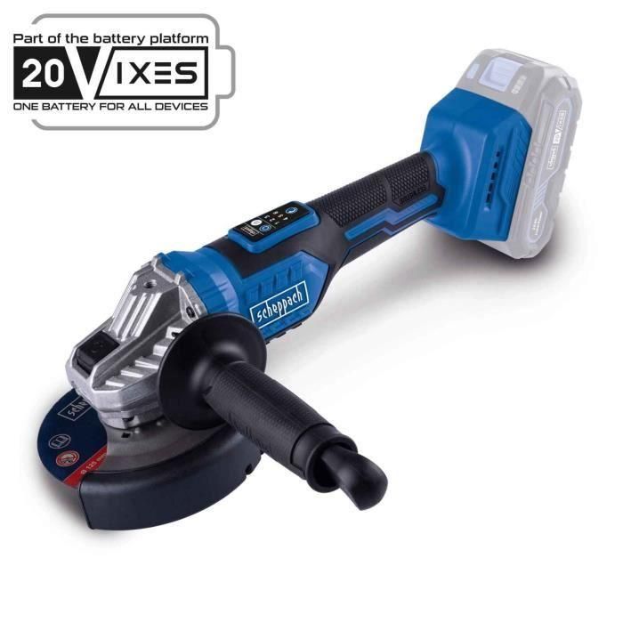 Amoladora angular sin escobillas - SCHEPPACH - 20V IXES - 125 mm - sin batería ni cargador - BC-AG125-X Amoladora angular sin escobillas - SCHEPPACH - 20V IXES - 125 mm - sin batería ni cargador - BC-AG125-X