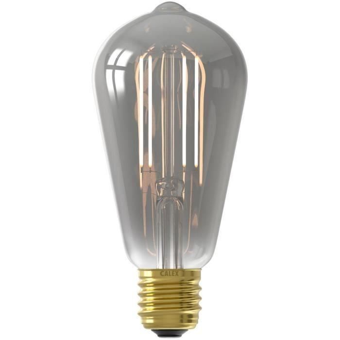 Bombilla LED E27 - CALEX - SMART ST64 - Filamento recto - 7 W - 400 lm - 1800 K - Regulable - Ahumada