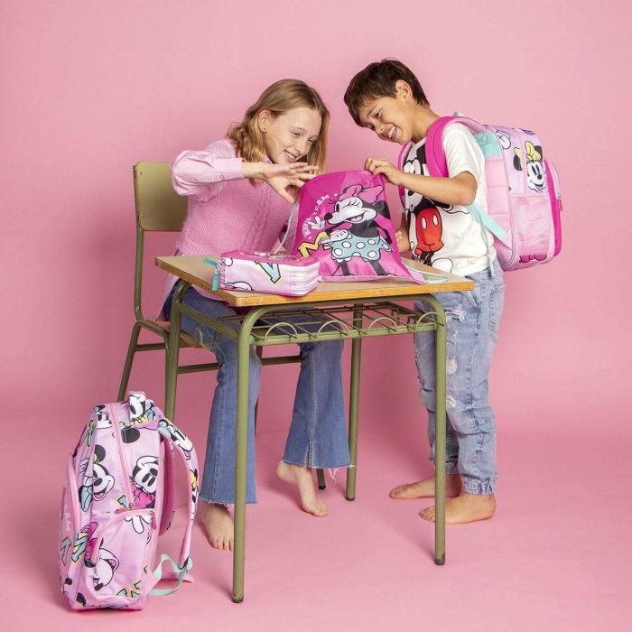Saquito escolar minnie 30.0 x 39.0 cm 3 Saquito escolar minnie 30.0 x 39.0 cm 3