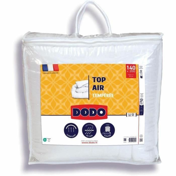 Dodo DOD3307419698260 Edredón templado TOP AIR 140x200 cm 300g/m² Blanco Dodo DOD3307419698260 Edredón templado TOP AIR 140x200 cm 300g/m² Blanco