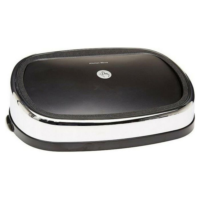 Kitchen Move Cubo de Basura de Cocina Semiautomático de un Toque, 60 L, Rectangular, Gris, Acero Inoxidable No Corrosivo 1